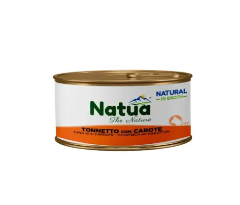 Natua Gato Lata Gel. Atum & Cenoura Alimento Húmido 85 g