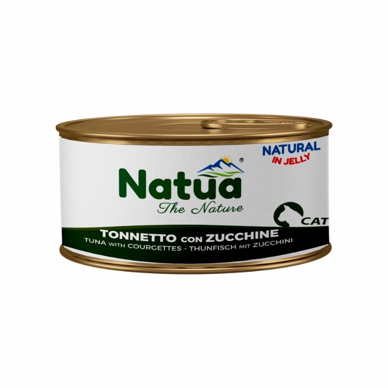 Natua Gato Lata Gel. Atum & Courgette Alimento Húmido 85 g