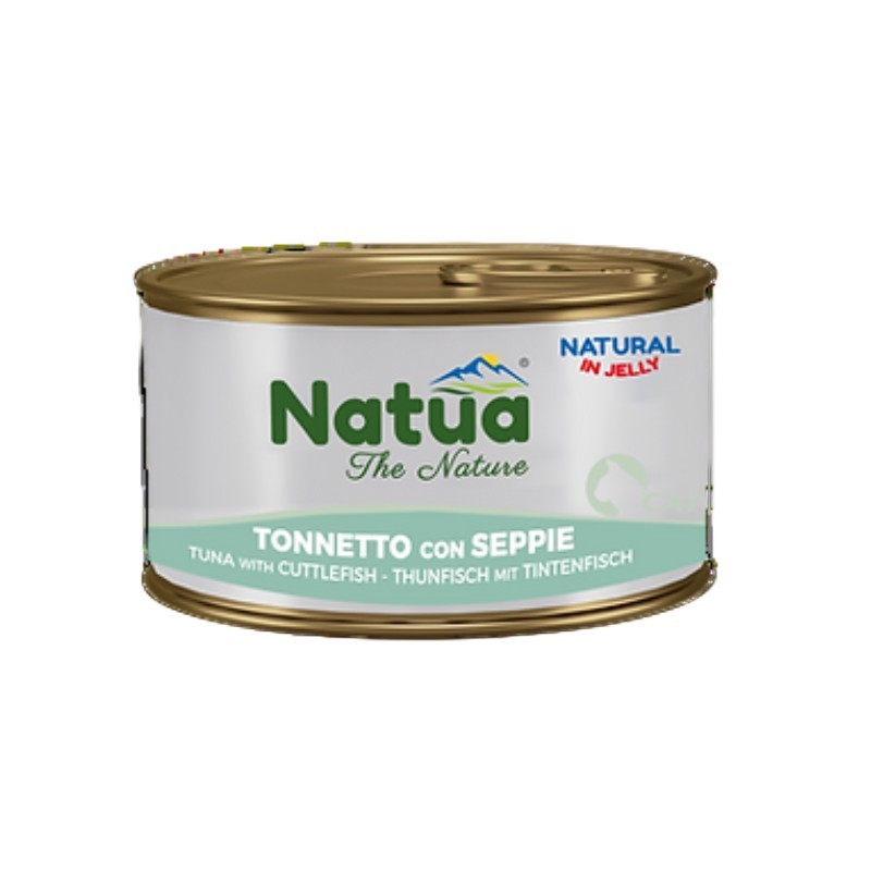 Natua Gato Lata Gel. Atum & Chocos Alimento Húmido 85 g