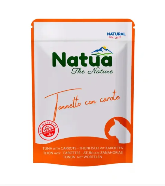 Natua Gato Pouch Atum & Cenoura Alimento Húmido 70 g