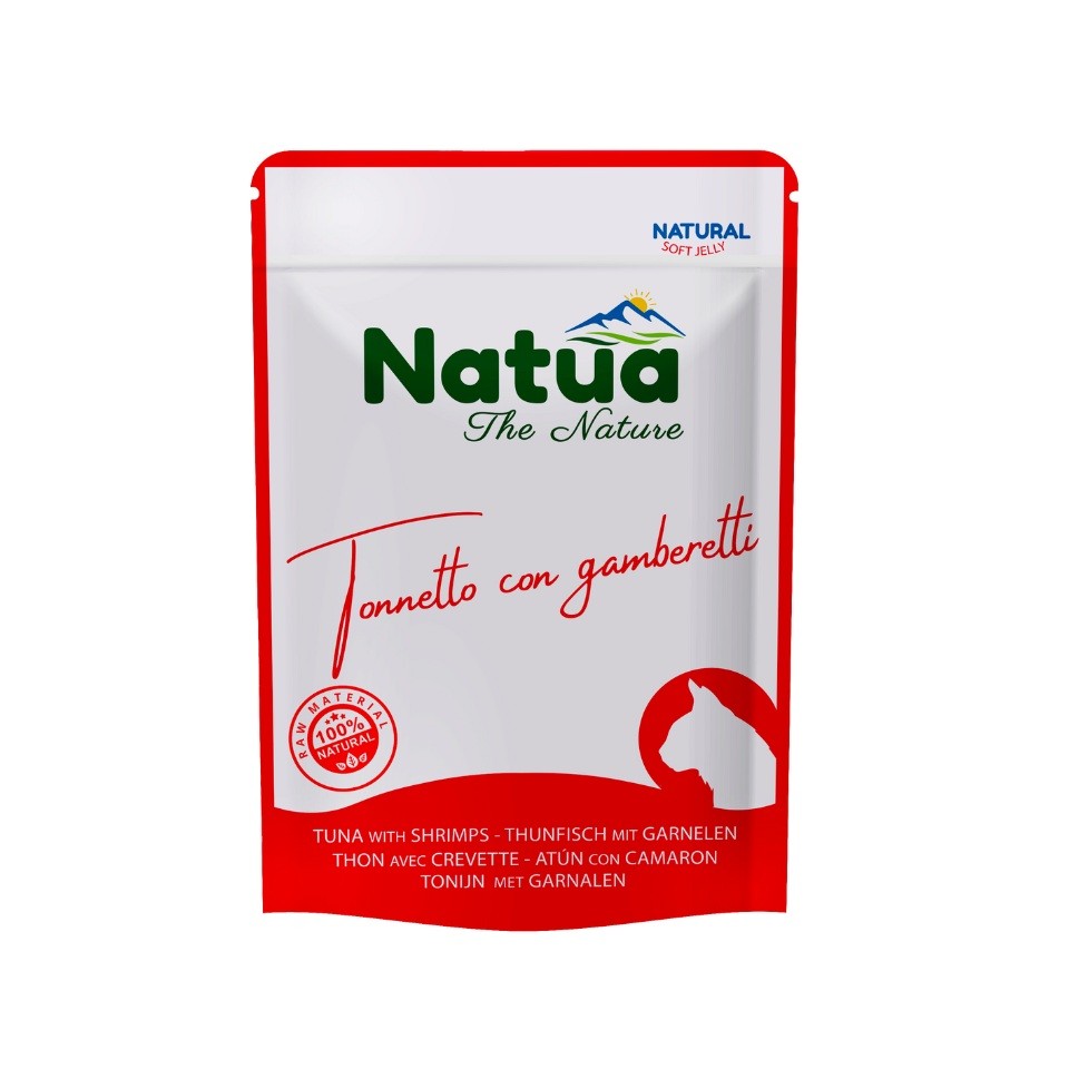 Natua Gato Pouch Atum & Gambas Alimento Húmido 70 g