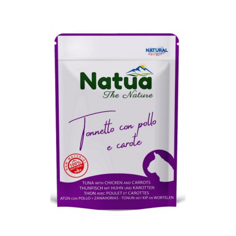 Natua Gato Pouch Atum, Frango & Cenoura Alimento Húmido 70 g