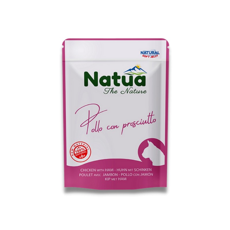 Natua Gato Pouch Frango &Presunto Alimento Húmido 70 g
