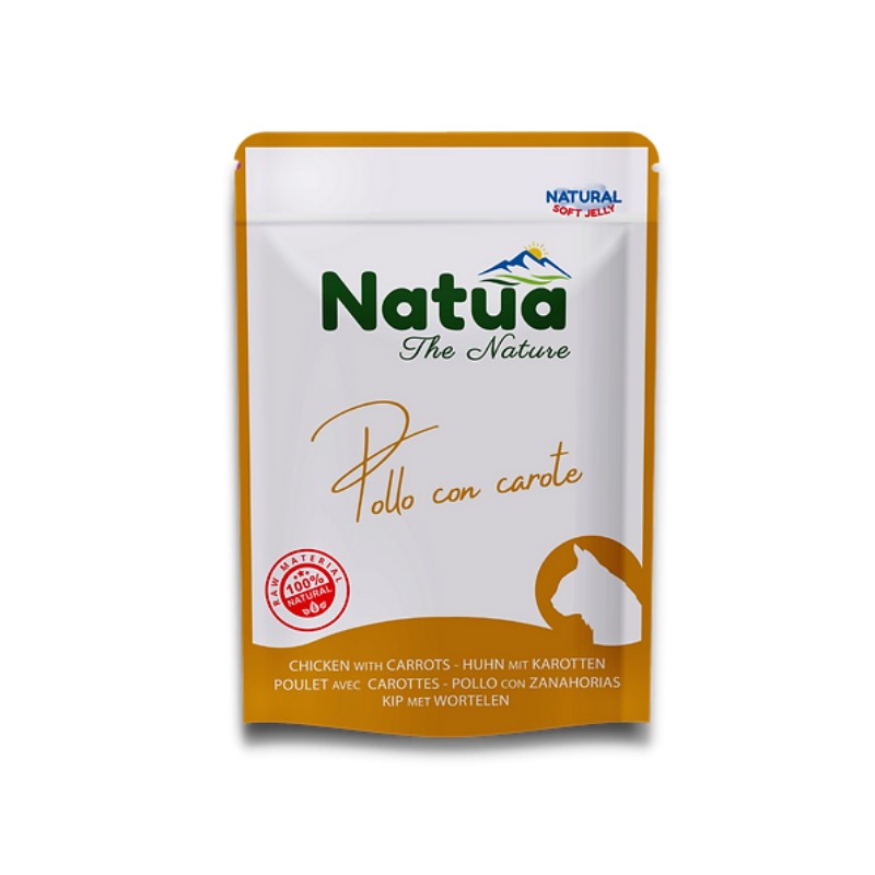 Natua Gato Pouch Frango & Cenoura Alimento Húmido 70 g