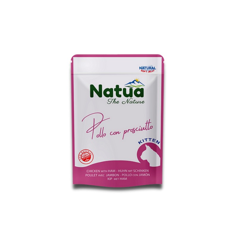 Natua Gato Pouch Frango &Presunto (Kitten) Alimento Húmido 70 g