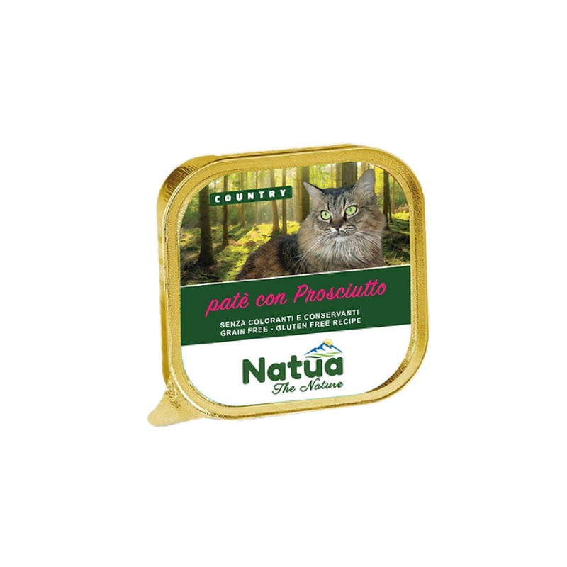 Natua Gato Country Presunto Alimento Húmido 100 g