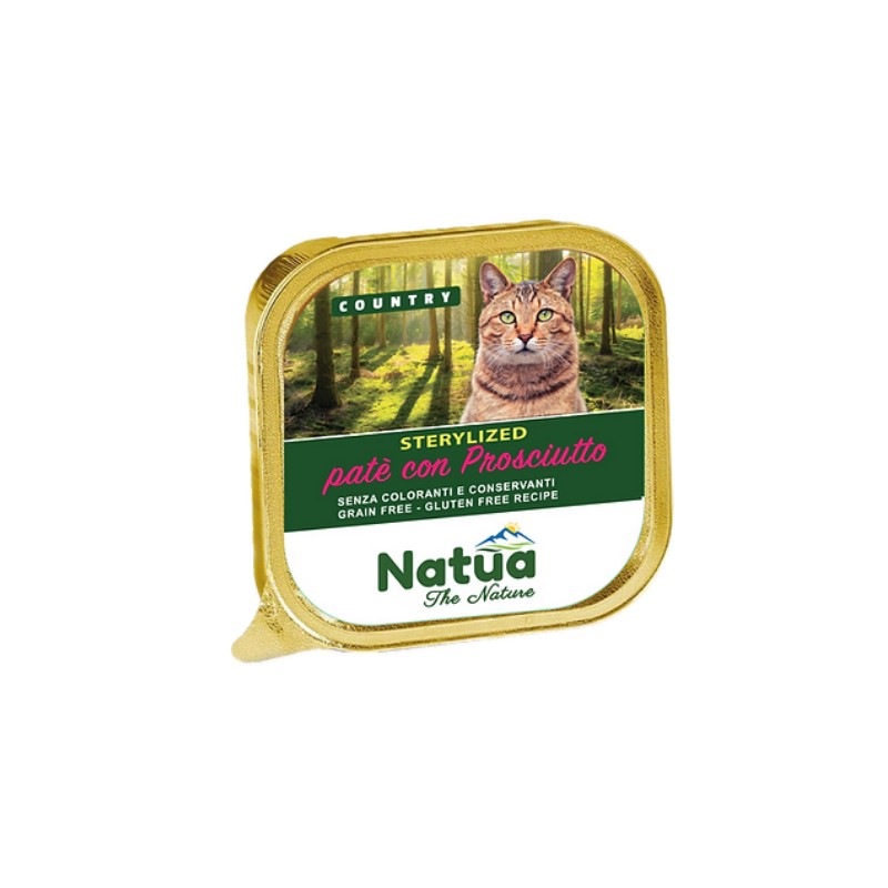 Natua Gato Country Presunto Esterilizado Alimento Húmido 100 g