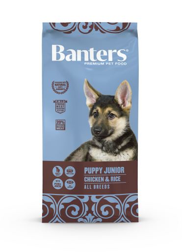 Banters Puppy Chicken e Rice Ração Seca para Cão 15 kg