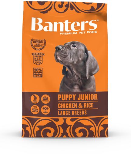 Banters Puppy Large Breed Ração Seca para Cão 3 kg