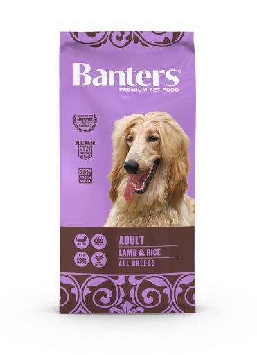 Banters Adulto Lamb e Rice Ração Seca para Cão 15 kg
