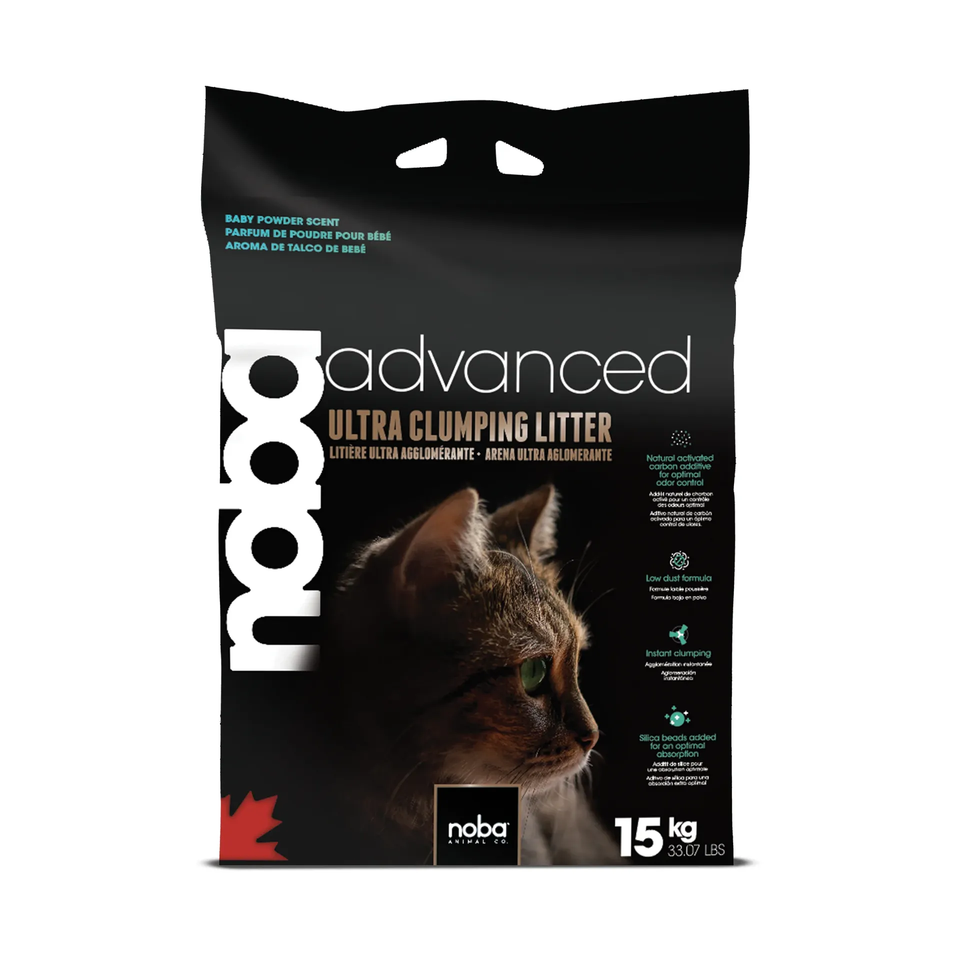 [NOBAAV15] NOBA Advanced Areia Aglomerante para Gato Baby Powder 15 kg