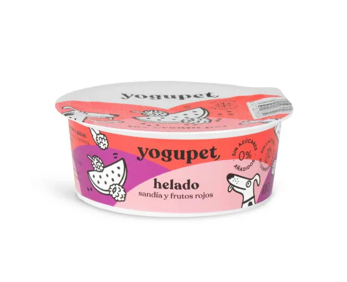 Yogupet Gelado de Melancia, Framboesa e Amora para Cão e Gato 110 g