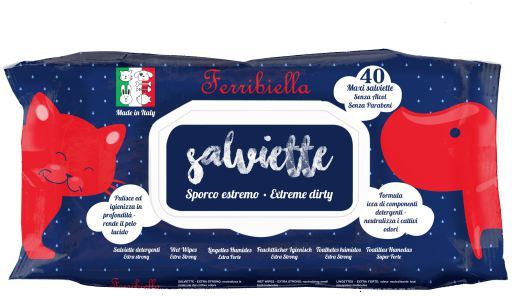 Wet wipes extrime dirt para Cão e Gato 40 un.