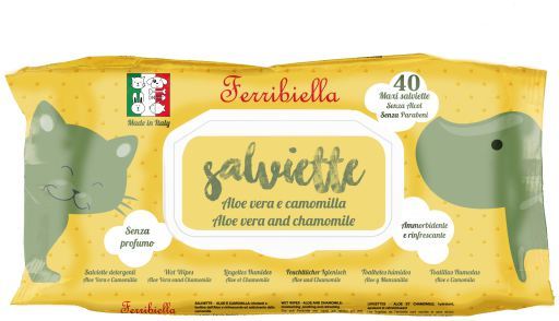 Wet wipes aloe vera & chamomile para Cão e Gato 40 un.