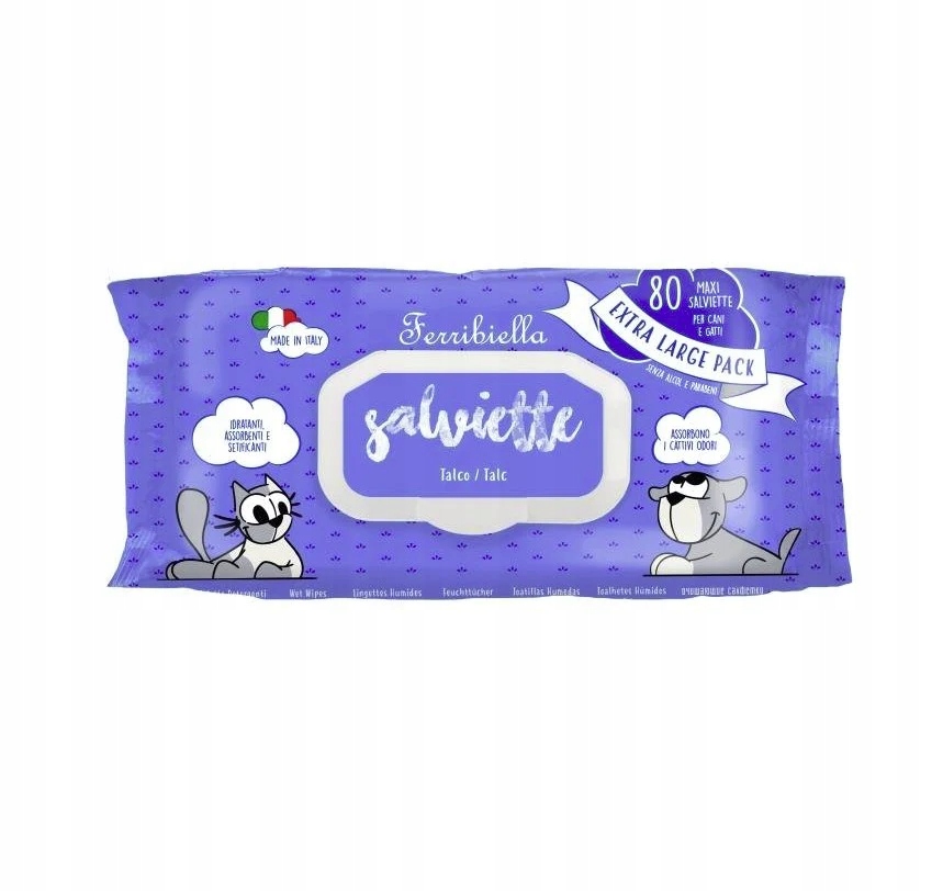 [012600023] Wet wipes talc 40un