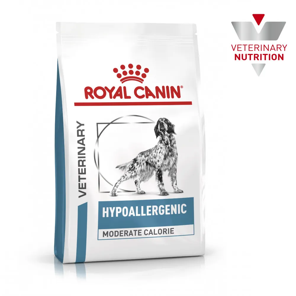 Royal Canin Hypoallergenic Moderate Calorie Seco Cão Alimento Dietético Seco 7 kg