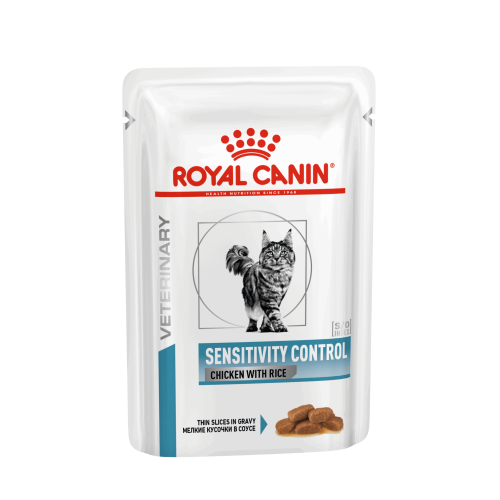 Royal Canin Sensitivity Control (chicken with rice — finas fatias em molho) Humido Gato Alimento Dietético Húmido 85 g