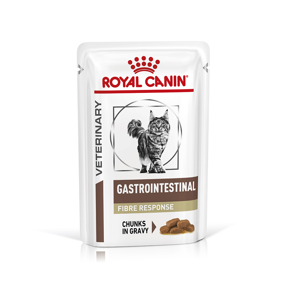 Royal Canin Gastro Intestinal Fibre Response (finas fatias em molho) Humido Gato Alimento Dietético Húmido 85 g