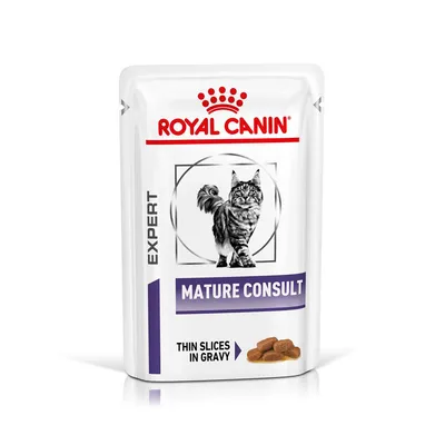 [4090002] RC Mature Consult (finas fatias em molho) Humido Gato 12 x 85 gr