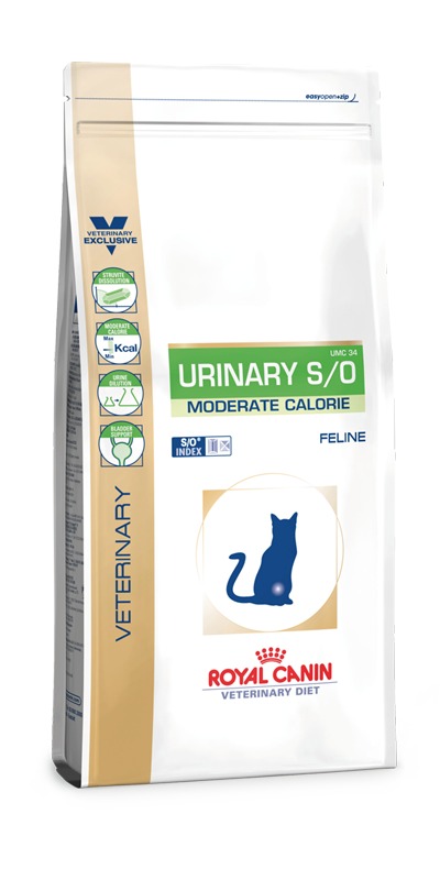 RC Urinary S/O Moderate Calorie Seco Gato 1,5 kg