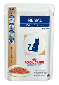 RC Renal (with chicken - finas fatias em molho) Humido Gato 12 x 85 gr