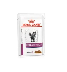 Royal Canin Renal (with chicken — finas fatias em molho) Humido Gato Alimento Dietético Húmido 85 g