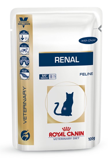 [4031001] RC Renal (with beef - finas fatias em molho) Humido Gato 85 gr