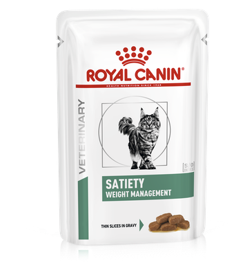 Royal Canin Satiety Weight Management (finas fatias em molho) Humido Gato Alimento Dietético Húmido 85 g