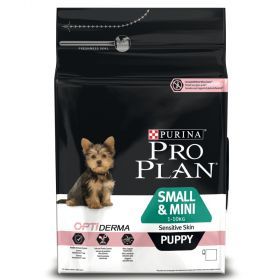 Pro Plan Sensitive Skin Small&Mini Puppy Salmão Ração Seca para Cão 3 kg