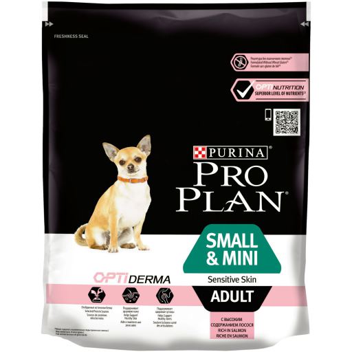 Pro Plan Small&Mini Adult Sensitive Skin Salmão Ração Seca para Cão 700 g