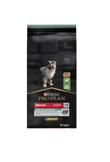 Pro Plan Medium Puppy Sensitive Digestion Borrego Ração Seca para Cão 12 kg