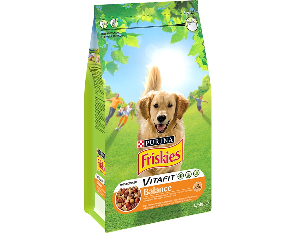 Friskies Adult Balance Frango Ração Seca para Cão 1,5 kg