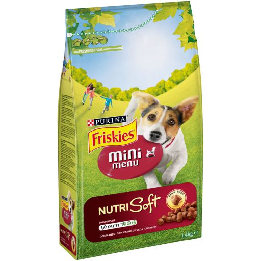 Friskies Mini Menu Soft Vaca Ração Seca para Cão 1,4 kg