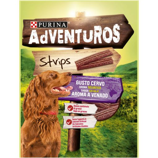Adventuros Strips Snacks para Cão 90 g