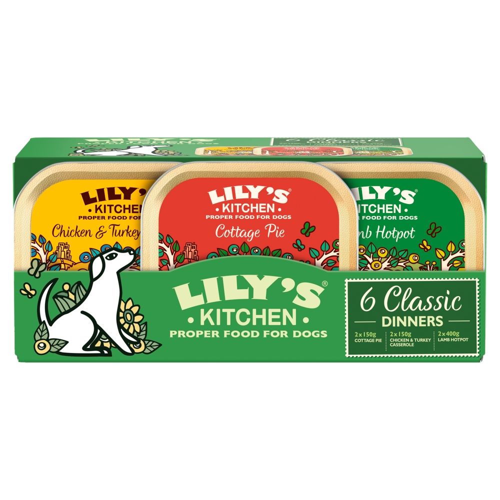 Lily's Kitchen Multipack Classic Dinners Alimento Húmido para Cão 6 × 150 g
