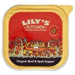 Lily`s Kitchen Biológico Vaca Húmido (SingleServe) Alimento Húmido para Cão 150 g