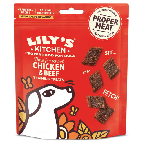 Lily`s Kitchen Traning Treats Frango e Vaca Snacks para Gato 70 g