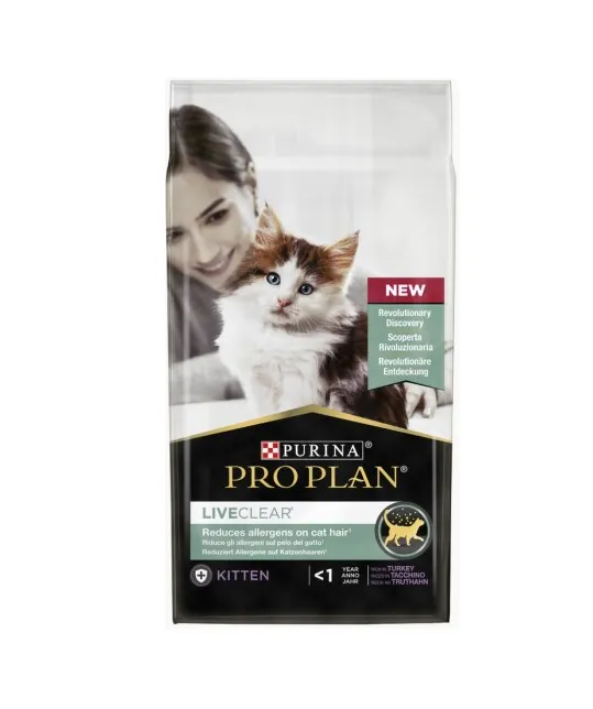 Pro Plan Live Clear Kitten Peru Ração Seca para Gato 1,4 kg