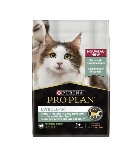 Pro Plan Live Clear Sterilized Adult Salmão Ração Seca para Gato 2,8 kg