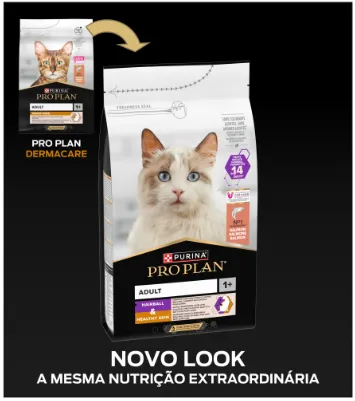 Pro Plan Derma Care Adult Salmão Ração Seca para Gato 1,5 kg