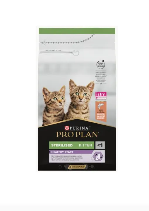 Pro Plan Healthy Start Sterilized Kitten Salmão Ração Seca para Gato 1,5 kg