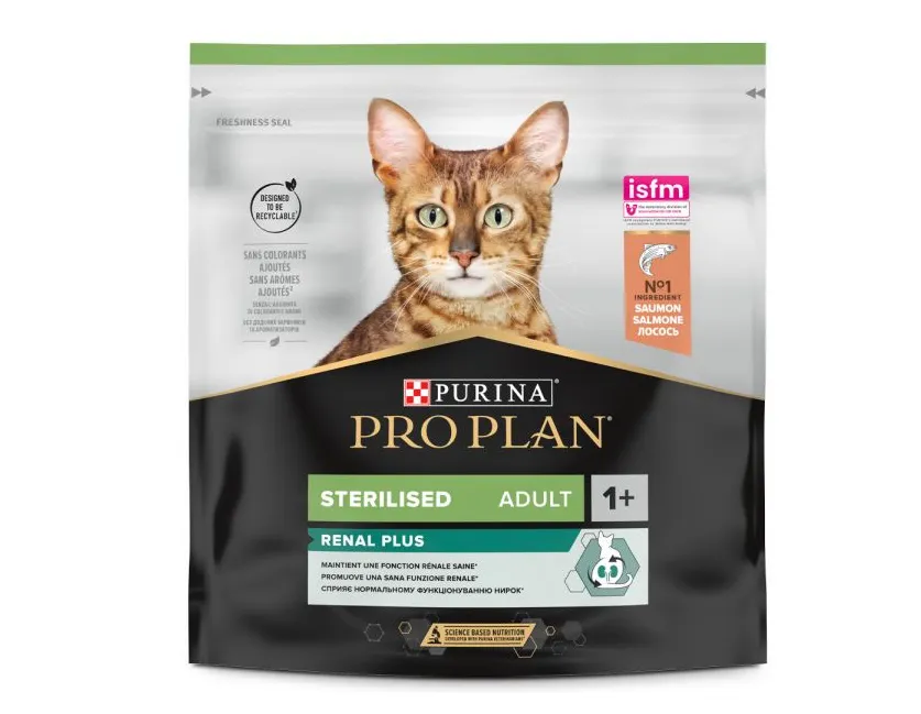 Pro Plan Renal Plus Sterilized Salmão Ração Seca para Gato 400 g