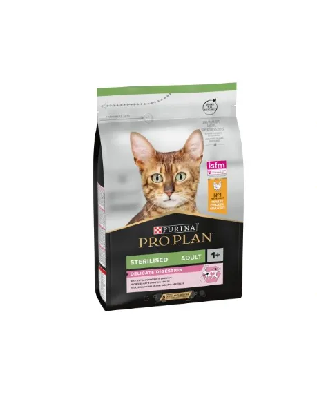 Pro Plan Sterilized Delicate Digestion Frango Ração Seca para Gato 3 kg