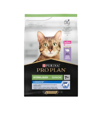 Pro Plan Longevis Sterilized 7+ Perú Ração Seca para Gato 1,5 kg