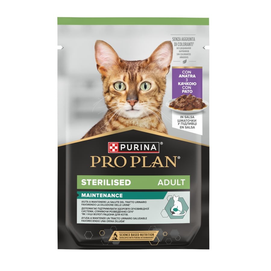 Pro Plan Sterilized Pato Húmido (SingleServe) Snack para Cão 85 g