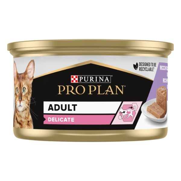 PRO PLAN Delicate Degestion Mousse Perú Húmido (SingleServe) 85g