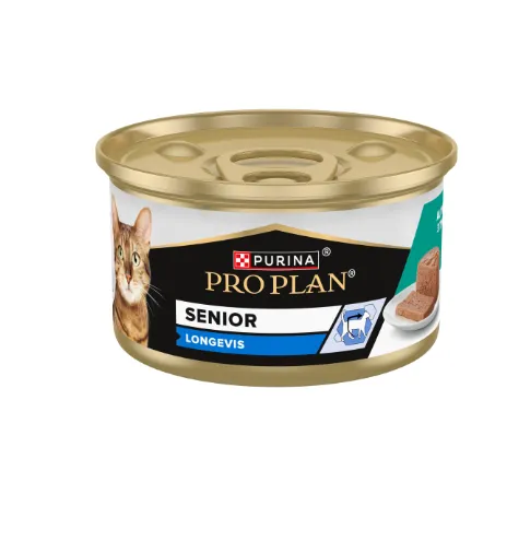Pro Plan Longevis Senior Mousse Atum Húmido (SingleServe) para Gato 85 g