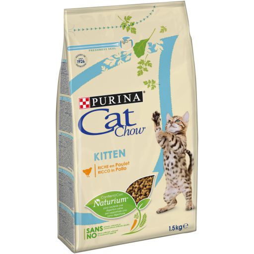 [12251415] CAT CHOW Kitten Frango Seco 6x1,5kg