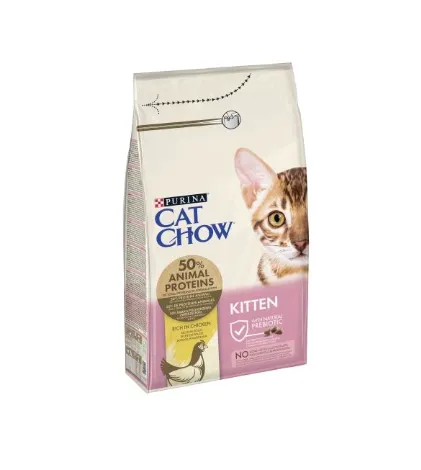 Purina Cat Chow Kitten Frango Ração Seca para Gato 1,5 kg