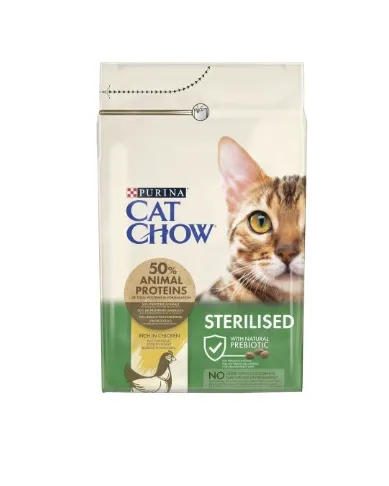 Purina Cat Chow Sterilized Frango Ração Seca para Gato 1,5 kg